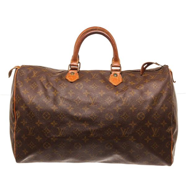 Louis Vuitton Brown Monogram Canvas Speedy 40cm Satchel Bag