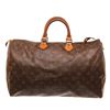 Image 1 : Louis Vuitton Brown Monogram Canvas Speedy 40cm Satchel Bag