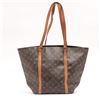 Image 1 : Louis Vuitton Brown Monogram Canvas Leather Sac Shopping Tote Bag