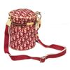 Image 3 : Christian Dior Red Canvas Leather Trotteur Crossbody Bag