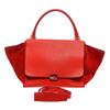 Image 5 : Celine Red Leather Medium Trapeze Tote Bag