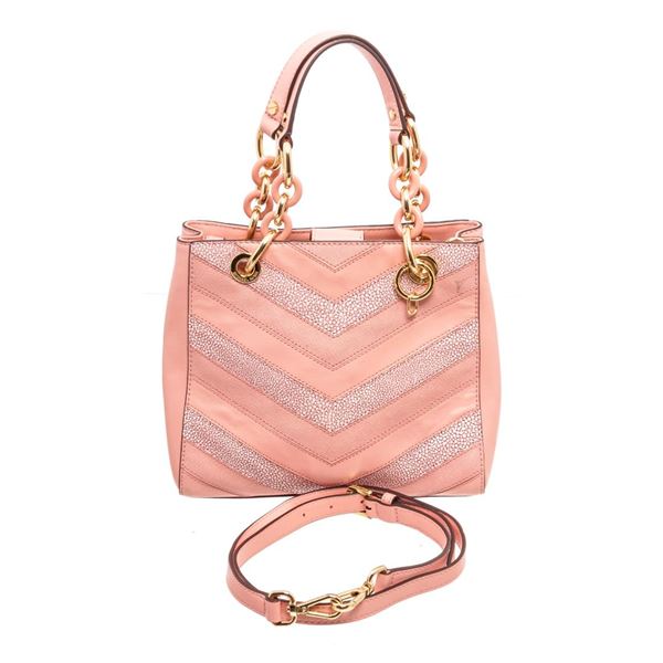 Michael Kors Pink Leather Cynthia Shoulder Bag