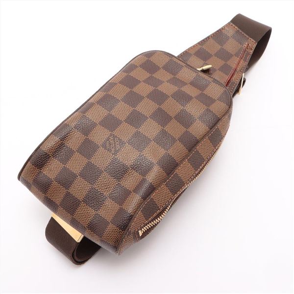 Louis Vuitton Damier Ebene Canvas Leather Geronimos Waist Bag