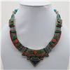 Image 1 : Tibet Natural Stone Tribal Queen Royal Necklace