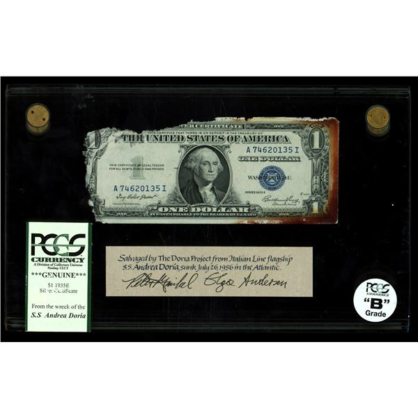 USA, $1 silver certificate, series 1935E, serial A74620135I, Priest-Humphrey, PCGS Currency Grade B,