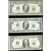 Image 1 : Lot of three USA, Federal Reserve Notes, with gutter fold errors: $10, series 1969C; $10, series 197