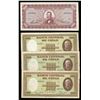 Image 1 : Lot of four Santiago, Chile, Banco Central notes: 5,000 pesos, (1947-59); 1,000 pesos, 1-4-1936, 24-