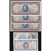 Image 1 : Lot of five Santiago, Chile, Banco Central, specimen notes: 10 escudos (large size, three examples),