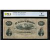 Image 1 : Panama, Colombia, Banco de Panama, 50 pesos, 18XX (ca. 1869), serial 0044, PCGS VG 8 details, very r