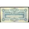 Image 2 : Sogamoso, Colombia, Banco de Sogamoso, 50 pesos remainder, 15-8-1882, series D, low serial 0047.