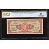 Image 1 : San Jose, Costa Rica, Banco Central, 20 colones, 13-2-1957, series A, serial 1733367, double overpri