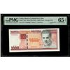 Image 1 : Cuba, Banco Central, 1000 pesos, 2021, series JA-11, solid serial 666666, PMG Gem UNC 65 EPQ.