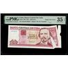Image 1 : Cuba, Banco Central, 100 pesos, 2017, series AK-08, serial 392627, paper jam error, PMG Choice VF 35