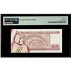 Image 2 : Cuba, Banco Central, 100 pesos, 2021, serial 241104, printed fold error, PMG Choice AU 58 EPQ, fines
