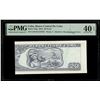 Image 1 : Cuba, Banco Central, 20 pesos, 2012, series CM-03, serial 010703, misalignment error, PMG XF 40 EPQ.
