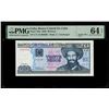 Image 1 : Cuba, Banco Central, 20 pesos, 2021, series CY-19, solid serial 999999, PMG Choice UNC 64 EPQ.