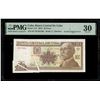 Image 1 : Cuba, Banco Central, 10 pesos, series DT-29, serial 881366, with gutter fold errors, PMG VF 30, fine