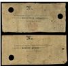 Image 2 : Lot of two Dominican Republic, Spanish Administration notes of 1848: 2 peso = 80 centavos and 1 peso