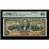 Image 1 : Mexico City, Mexico, Banco Londres y Mexico, 100 pesos specimen, (1913-14), series I, PMG Gem UNC 65