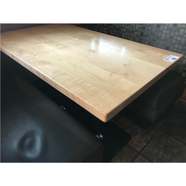 MAPLE TABLE 48" X 28" X 30" HIGH