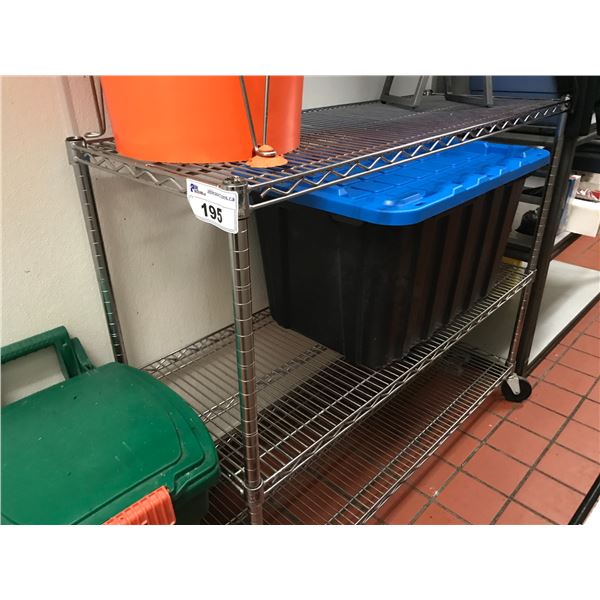 STAINLESS METRO RACK 4'X18