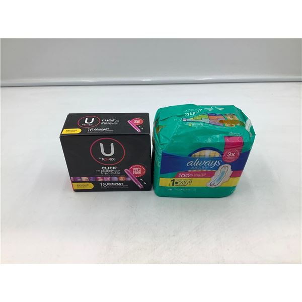 Lot of Feminine Hygiene Products