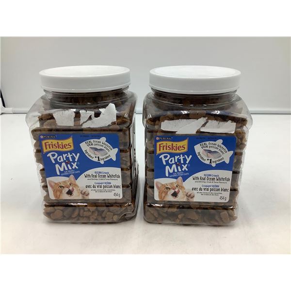 Friskies Party Mix Cat Treats - Ocean Whitefish -  2x 454g