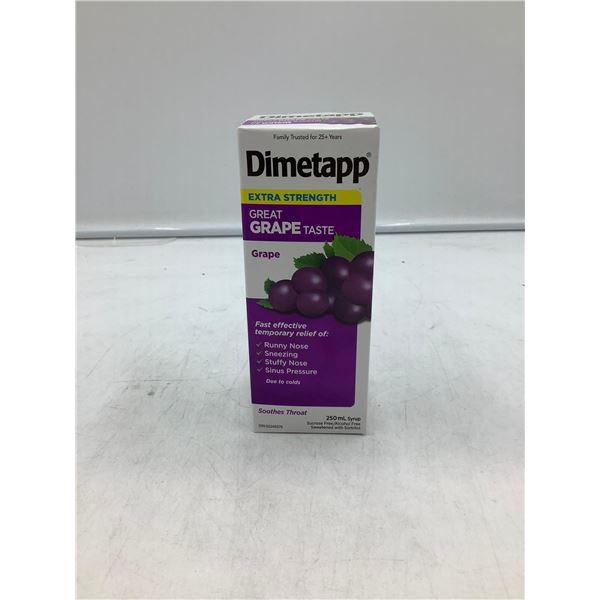 Extra Strength Dimetapp Grape Flavor Cough Syrup 250ml
