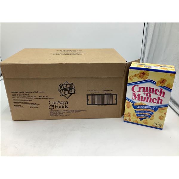 Crunch & Munch Buttery Toffee Popcorn 12x 113g