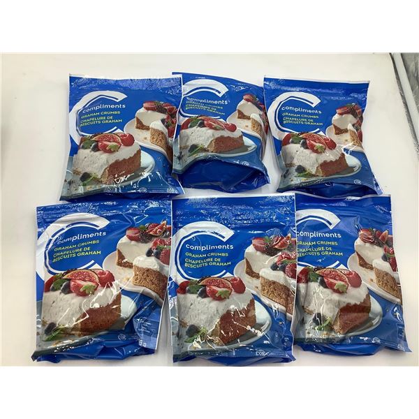 Compliments Graham Crumbs 6x400g
