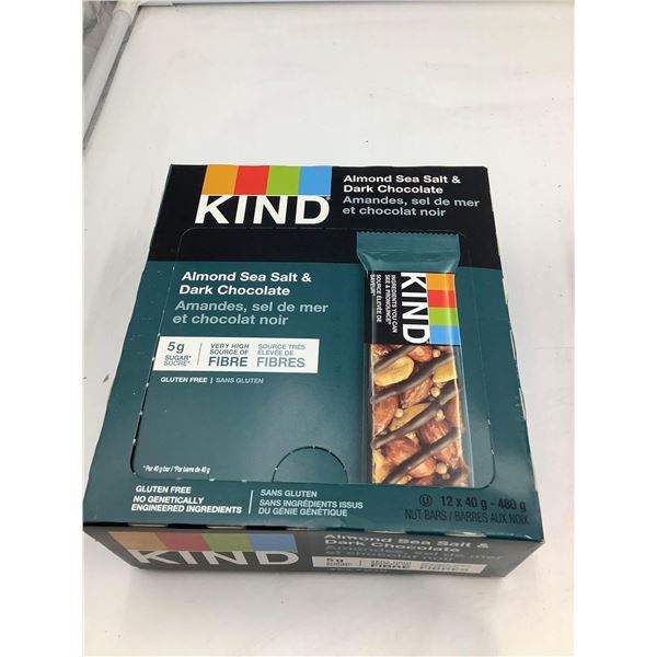 Kind Almond, Sea Salt & Dark Chocolate Snack Bars 12x40g