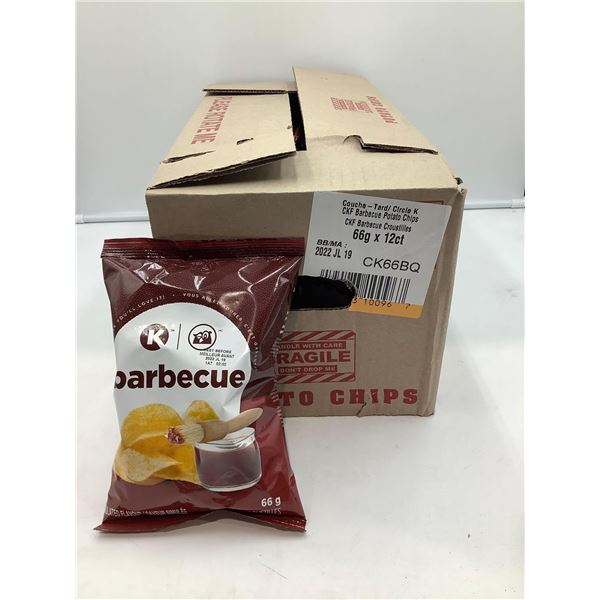 Circle K Barbecue Potato Chips 12x66g
