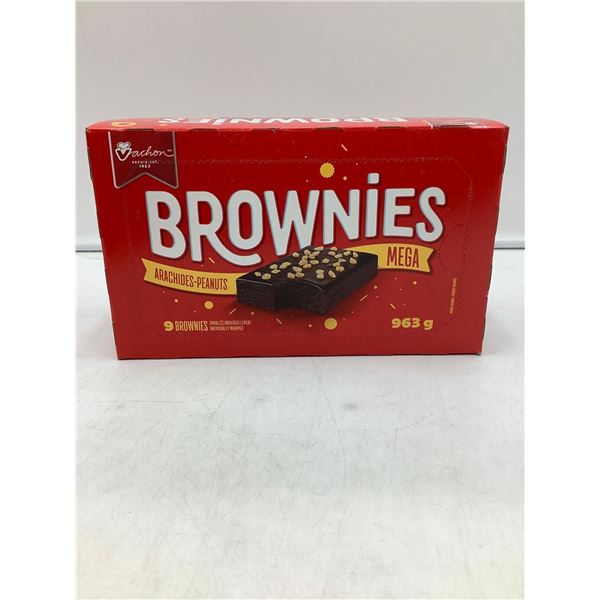 Vachon Individually Wrapped Mega Brownies with Peanuts 1X963g (9 Per box)