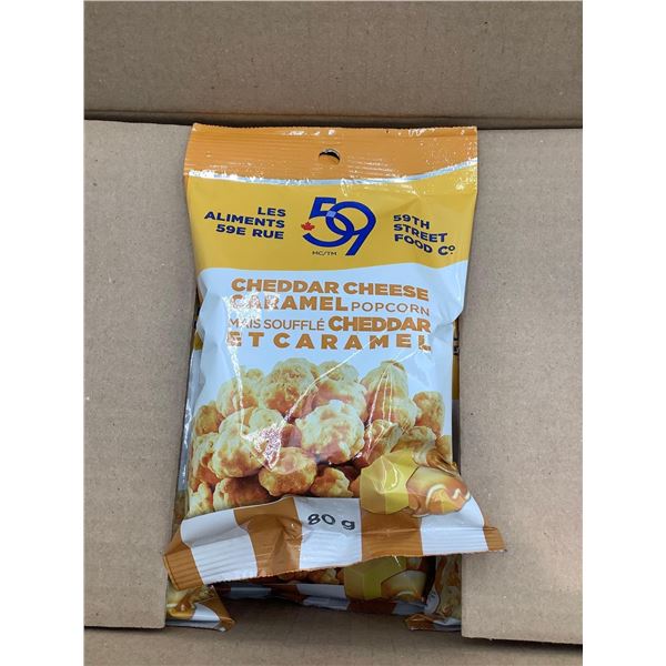 59th Street Cheddar Cheese & Caramel Popcorn 12x80g