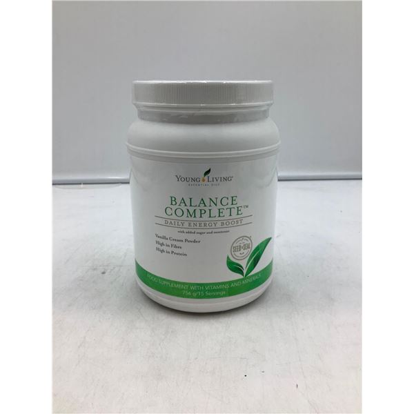 Young Living Balance Complete Daily Energy Boost Vanilla Cream Powder Shake Mix 756g