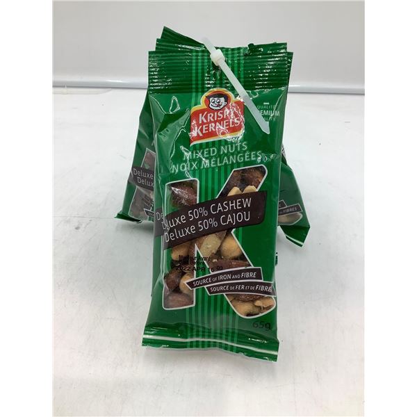 Krispy Kernels Mixed Nuts Deluxe 50% Cashews 6x65g
