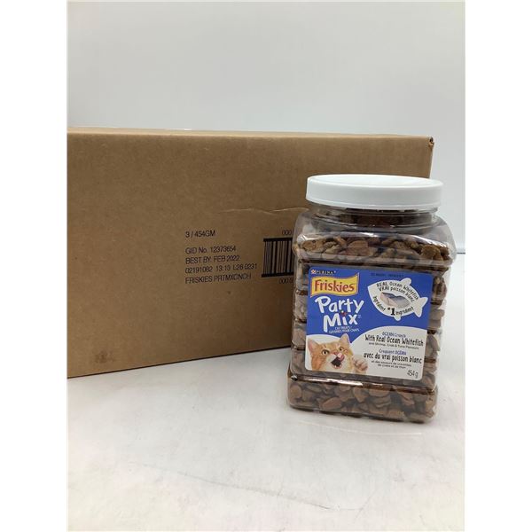 Friskies Party Mix Cat Treats - Ocean Whitefish - 3x454g