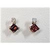 Image 1 : 10K Yellow Gold Tourmaline(0.44ct) Diamond(0.06ct) Stud Earrings, Made in Canada, Suggested Retail V
