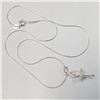 Image 2 : Silver Necklace (~length 18 inches) (~weight 4.2g), Suggested Retail Value $120