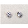 Image 1 : 10K Yellow Gold Cubic Zirconia Stud Earrings (~weight 0.48g), Made in Canada, Suggested Retail Value