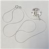 Image 2 : Silver Necklace (~weight 3.4g), Suggested Retail Value $120