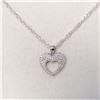 Image 1 : Silver Heart Shapped Necklace (~weight 3.25g), Suggested Retail Value $120