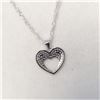 Image 4 : Silver Heart Shapped Necklace (~weight 3.25g), Suggested Retail Value $120