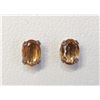 Image 1 : Silver Citrine Stud Earrings (~weight 0.56g), Made in Canada, Suggested Retail Value $60
