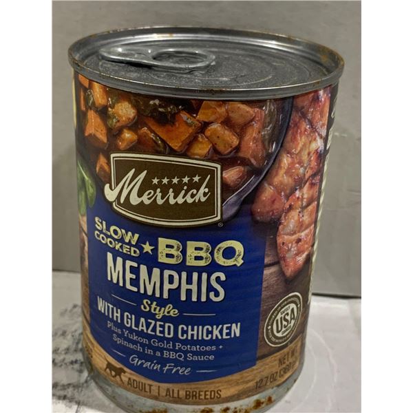 Merrick Slow Cooked Memphis BBQ Glazed Chicken Wet Dog Food 12.7oz