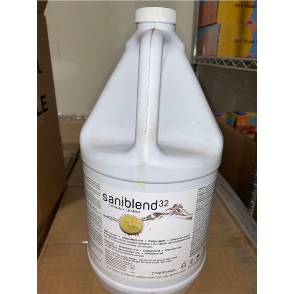 Saniblend 32 Lemon Industrial Disinfectant Cleaner 4L Jug