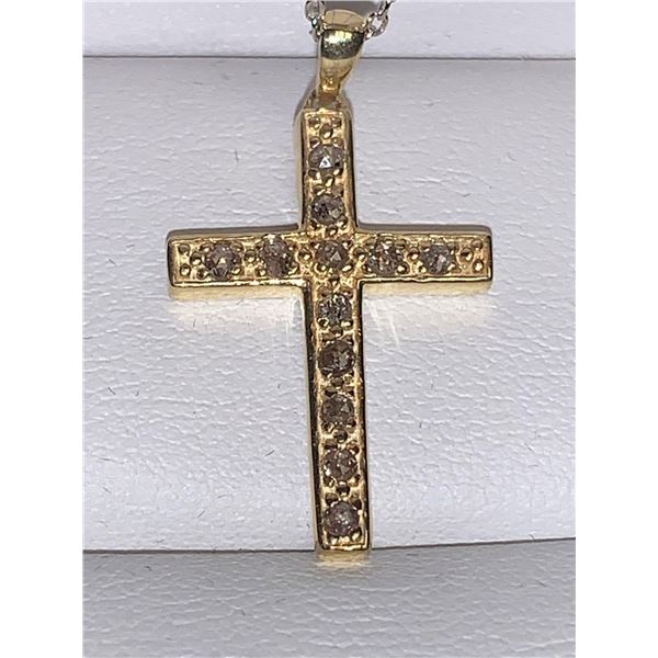 Diamond .57 Carat Cross Pendant & Chain Set with Appraisal Certificate $950.00