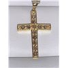 Image 1 : Diamond .57 Carat Cross Pendant & Chain Set with Appraisal Certificate $950.00