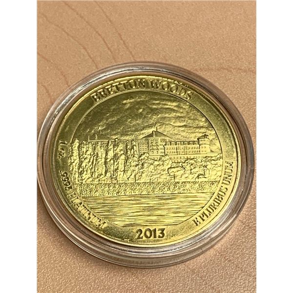 Bretton Woods 2013 Commemorative USA Liberty one trillion dollars collector coin new in case