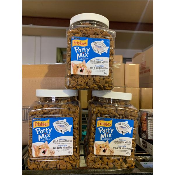 Friskies Party Mix Cat Treats - Ocean Whitefish - 3x454g